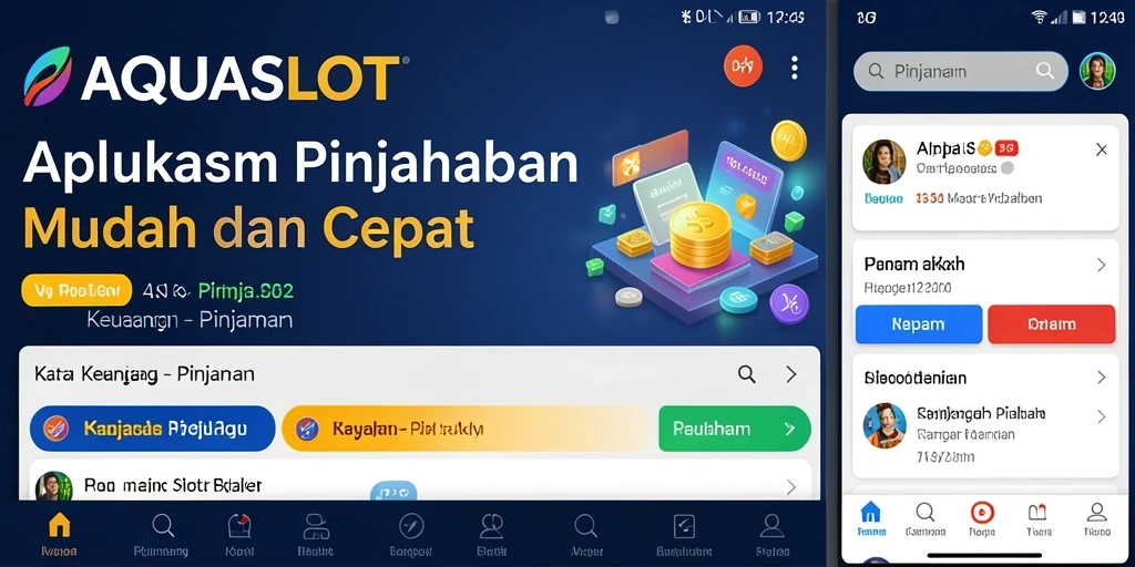 Tampilan antarmuka AQUASLOT yang intuitif untuk pengajuan pinjaman.