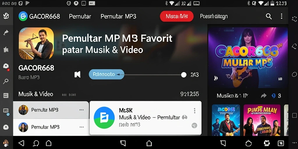 Tampilan antarmuka GACOR668 yang menarik dan fungsional untuk pemutar MP3.