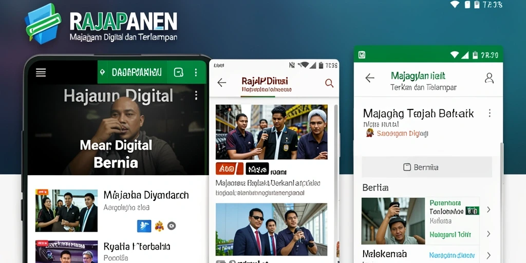 Antarmuka utama RAJAPANEN yang menarik dan fungsional.
