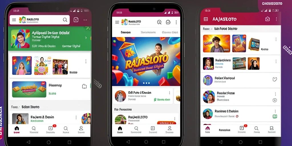 Screenshot antarmuka RAJASLOTO yang menarik dan fungsional.