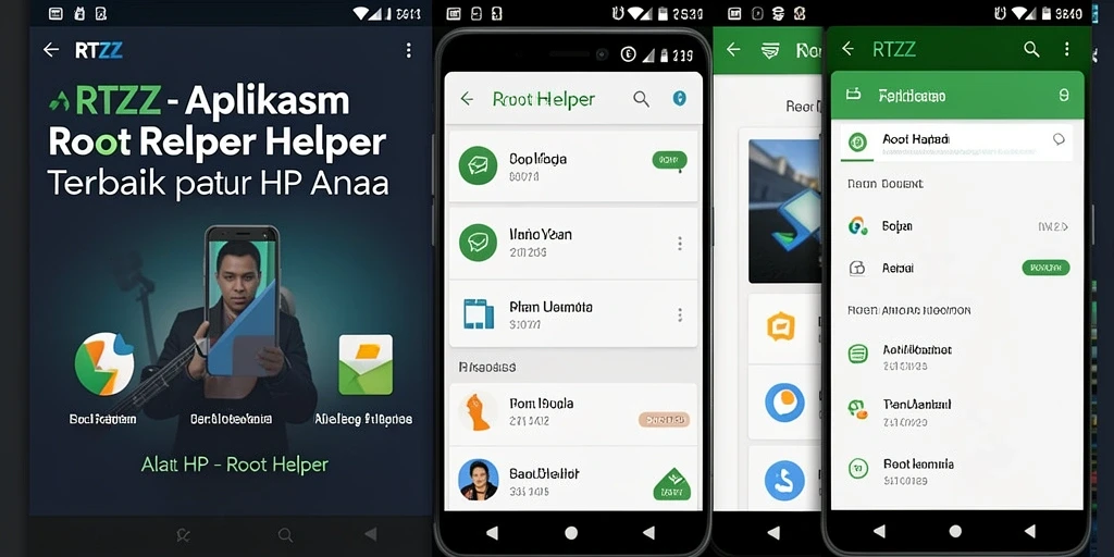 Tampilan antarmuka RTZZ yang sederhana dan informatif.