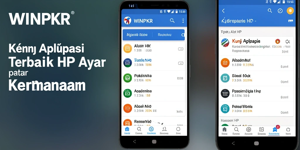Tampilan antarmuka WINPKR untuk kunci aplikasi yang mudah digunakan.